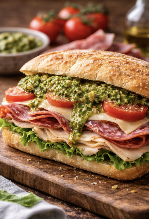 Verde Vivo on a sandwich